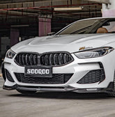 BMW 8 Series M850 840i G14 G15 G16 2018 2019 2020 2021 2022 2023 2024 with Aftermarket Parts - ?Front Lip Pre-preg Carbon Fiber from SOOQOO USA